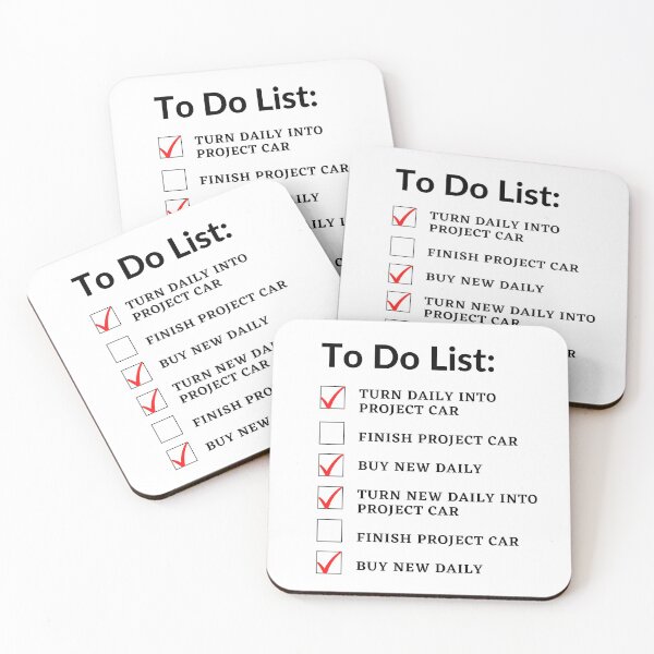 Item preview, Finish Project Car To Do List  designed and sold by ReaverStudios.