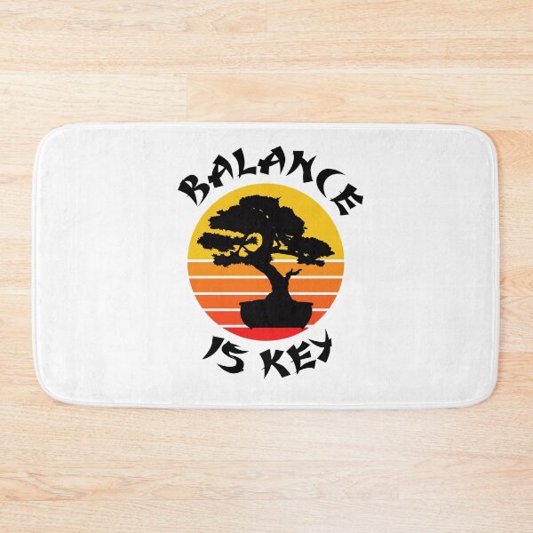 Item preview, Retro Vintage Bonsai Tree - Balance Is Key - Karate Kid Quote Mr. Miyagi designed and sold by SimplyBySong.