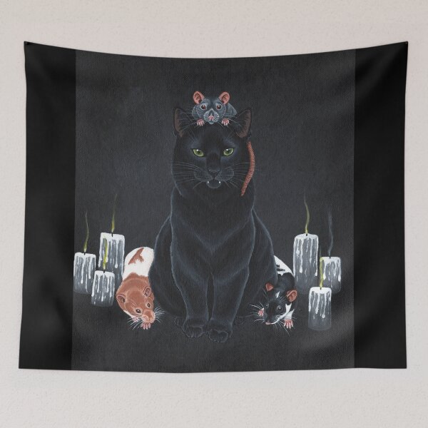 Item preview, Black Cat and Fancy Rats designed and sold by WolfySilver.