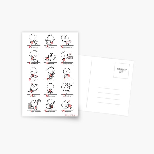 Procrastination Postcard