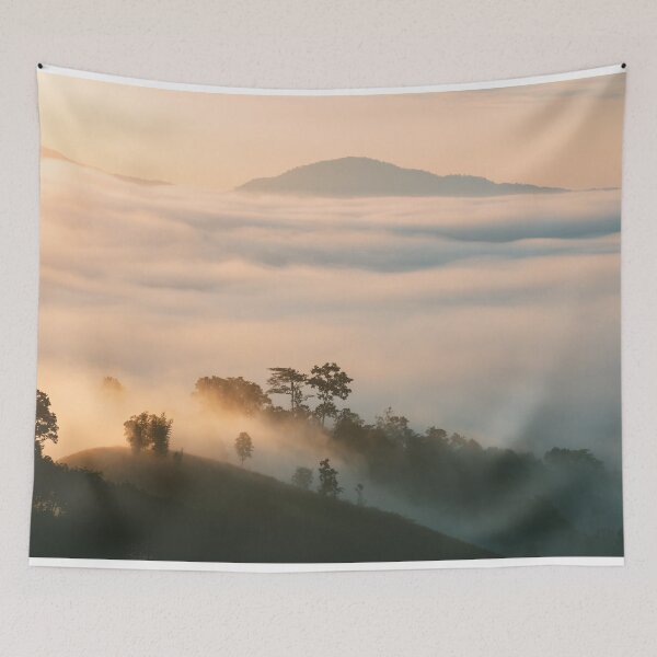 Item preview, Landscape Mountain View Point with Fog in Thailand designed and sold by JTS STORE.