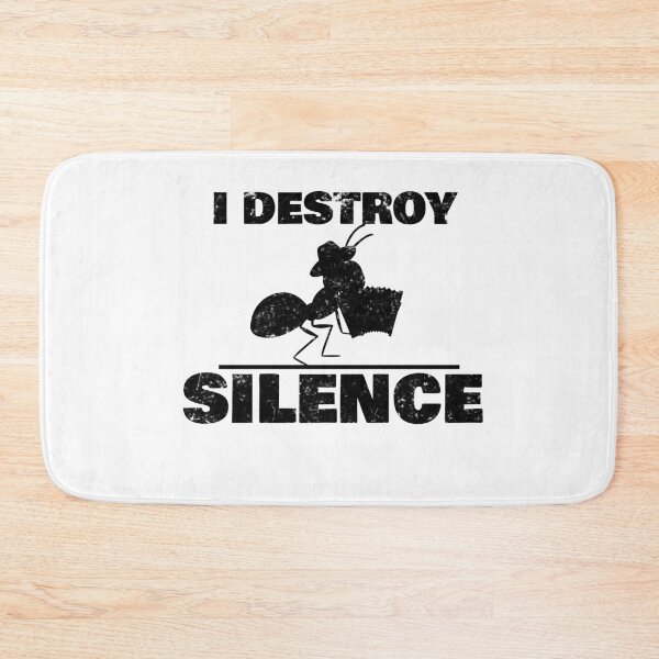 Item preview, i destroy silence -i destroy silence accordion,funny accordion & Ant  lovers designed and sold by 0umStore.
