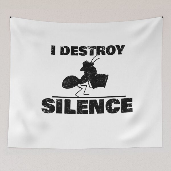 Item preview, i destroy silence -i destroy silence accordion,funny accordion & Ant  lovers designed and sold by 0umStore.
