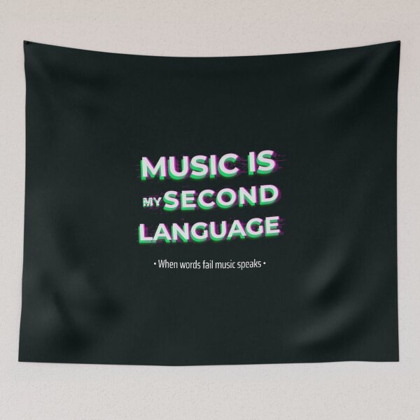 Item preview, Music Is My Second Language | When Words Fail Music Speaks designed and sold by AladdinMktgs.