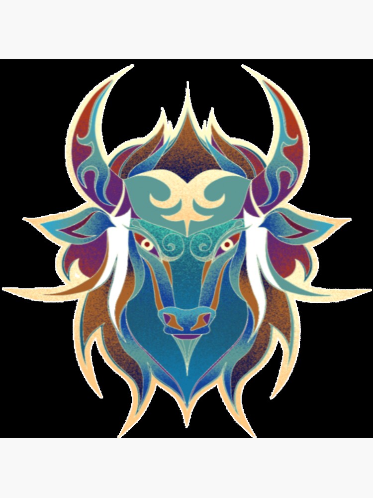 "Zodiac Ox" Sticker for Sale by magdirilamark Redbubble