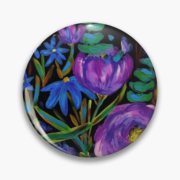 Item preview, Purple & blue fowers designed and sold by SelinaFloca.