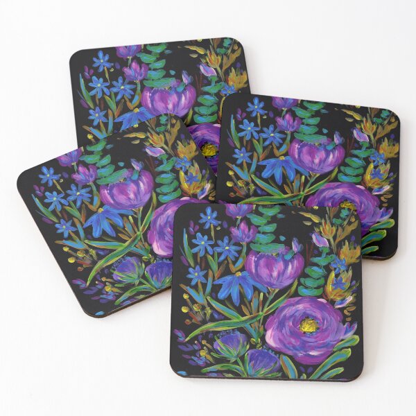 Item preview, Purple & blue fowers designed and sold by SelinaFloca.