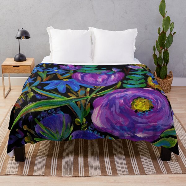 Item preview, Purple & blue fowers designed and sold by SelinaFloca.