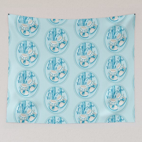 Item preview, “On My Way - 4 Mths” Blue (Incl. Maternity & Baby Wear) designed and sold by PawsitiveMum.