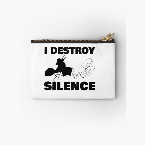 Item preview, i destroy silence -  i destroy silence accordion,funny accordion & Ant  lovers designed and sold by 0umStore.
