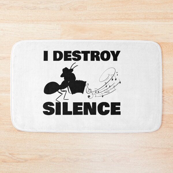 Item preview, i destroy silence -  i destroy silence accordion,funny accordion & Ant  lovers designed and sold by 0umStore.