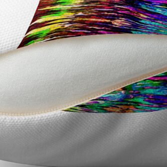 Alternate view of Abstract Array of Color Throw Pillow