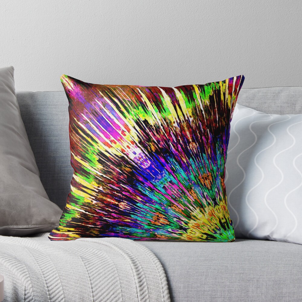 Abstract Array of Color Throw Pillow