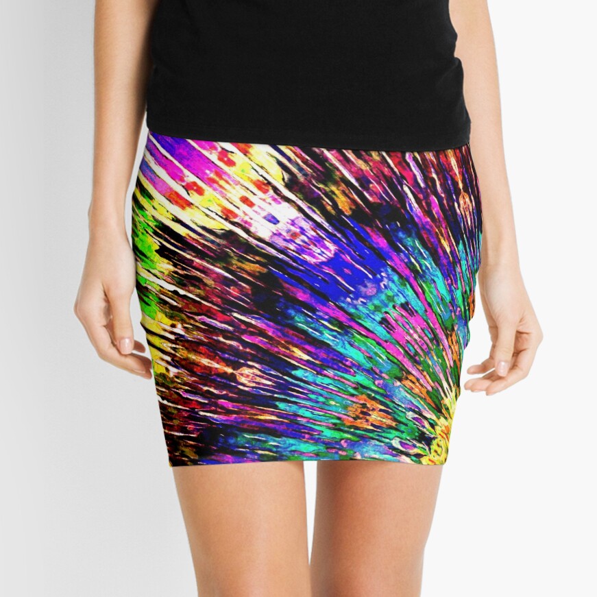 Abstract Array of Color Mini Skirt