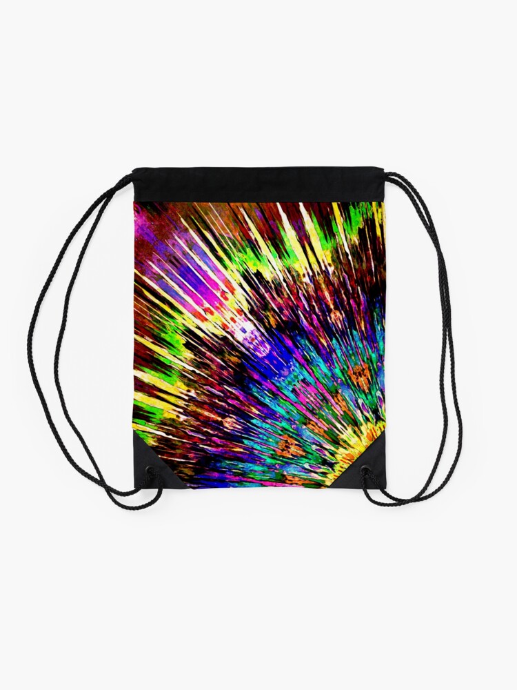 Alternate view of Abstract Array of Color Drawstring Bag