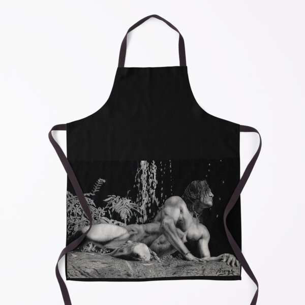 Item preview, Black and White Pencil Drawing Male in Nature designed and sold by IV Designs.