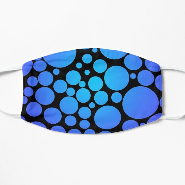 Blue Zen Polka Dots Mask