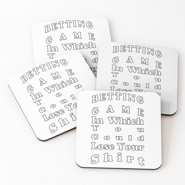 Item preview, Betting Game in Which You Could Lose Your Typography designed and sold by Freshfroot.