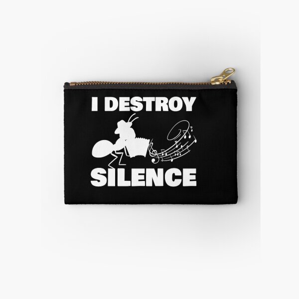 Item preview, i destroy silence -  i destroy silence accordion,funny accordion & Ant  lovers designed and sold by 0umStore.