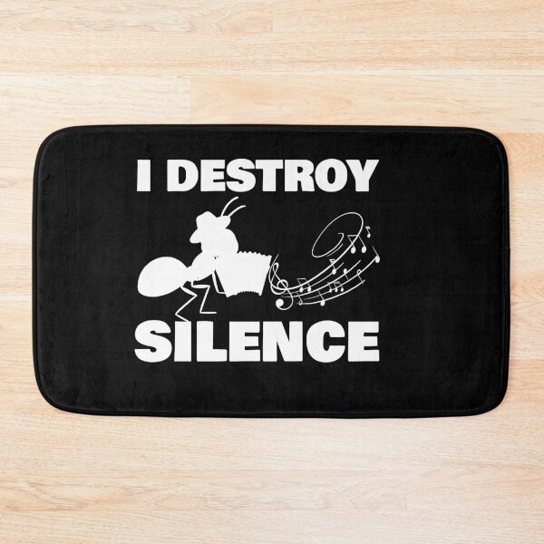 Item preview, i destroy silence -  i destroy silence accordion,funny accordion & Ant  lovers designed and sold by 0umStore.