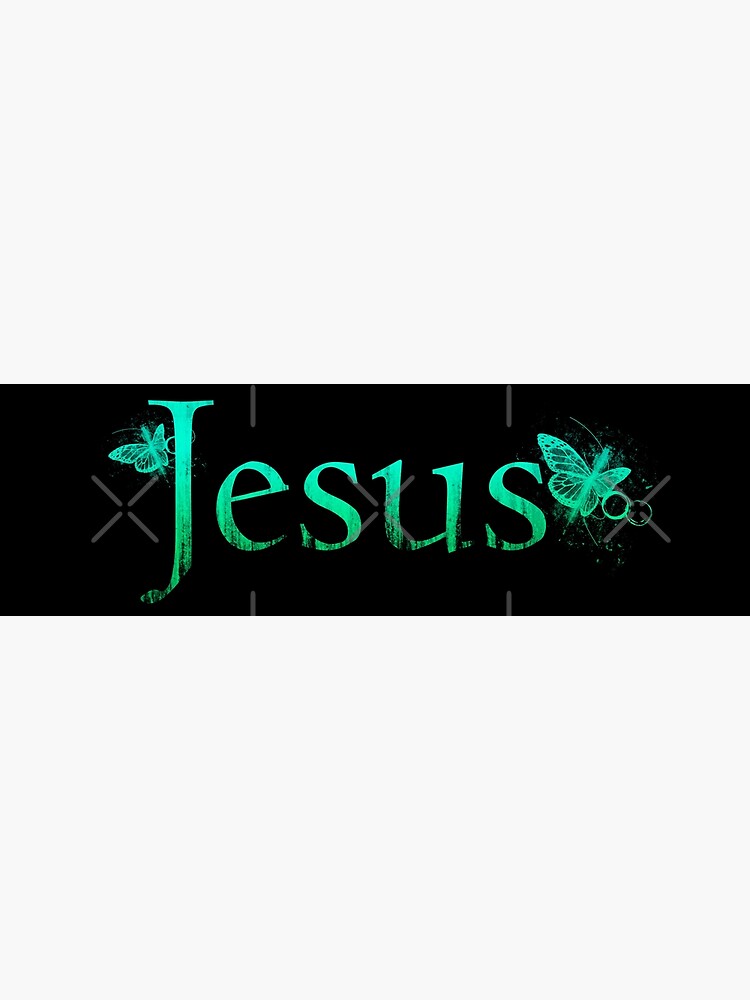 "Jesus Green color" Poster by NissaArt Redbubble