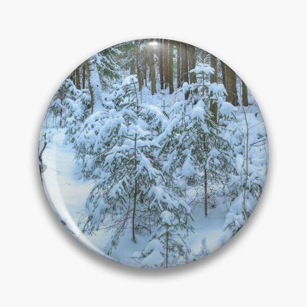 Item preview, Snowing covered spruce trees designed and sold by yarvin13.