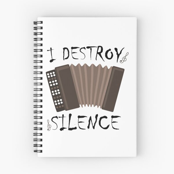 Item preview, i destroy silence -  i destroy silence accordion,funny accordion & Ant  lovers designed and sold by 0umStore.