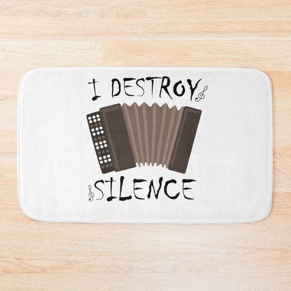 Item preview, i destroy silence -  i destroy silence accordion,funny accordion & Ant  lovers designed and sold by 0umStore.