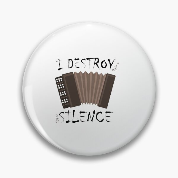 Item preview, i destroy silence -  i destroy silence accordion,funny accordion & Ant  lovers designed and sold by 0umStore.