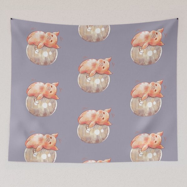 Item preview, Lazy Pig Rolling on Balance Ball designed and sold by Jieul.