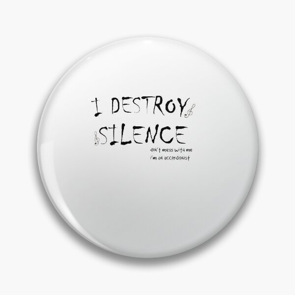 Item preview, i destroy silence -  i destroy silence accordion,funny accordion & Ant  lovers designed and sold by 0umStore.