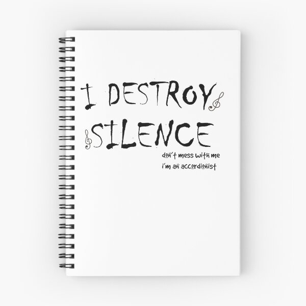 Item preview, i destroy silence -  i destroy silence accordion,funny accordion & Ant  lovers designed and sold by 0umStore.