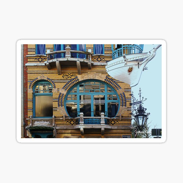 Boat Balcony - Antwerp Sticker