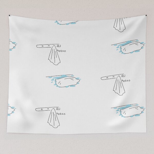 Item preview, noooo towel - dumb meaningless drawings designed and sold by bunnyEmanArt.