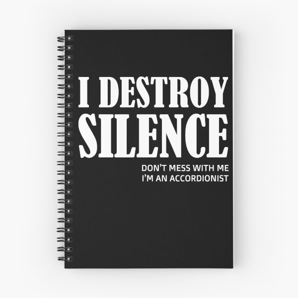 Item preview, destroy silence -  i destroy silence accordion,funny accordion & Ant  lovers designed and sold by 0umStore.