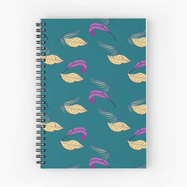 Item preview, Simple Leafy artwork on blue-green background designed and sold by PatternParadise.