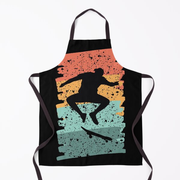 Item preview, Skateboarding Silhouette on a Distressed Sunset Color Background designed and sold by Rhu Creations.