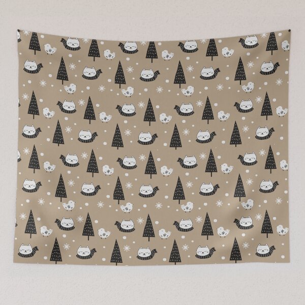 Item preview, cat in winter designed and sold by DIDAKU.
