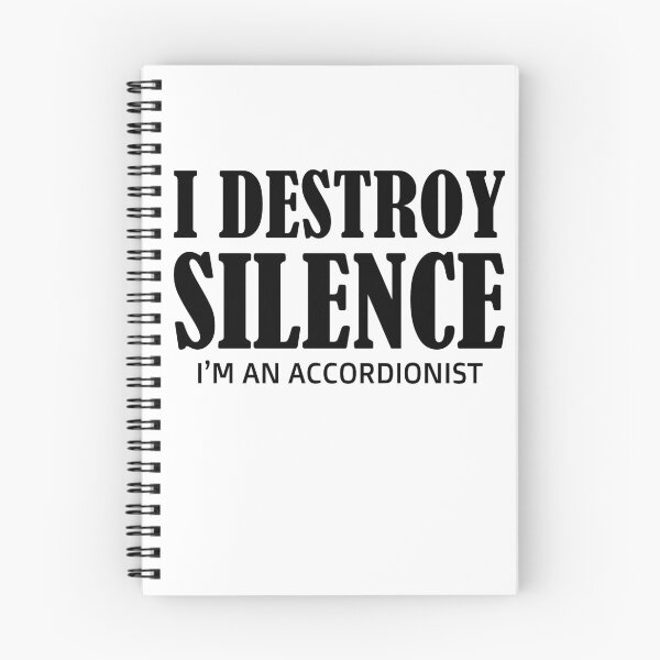 Item preview, i destroy silence -  i destroy silence accordion,funny accordion & Ant  lovers designed and sold by 0umStore.