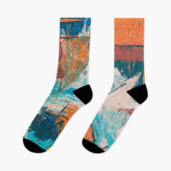 Item preview, The two opposite rivers collide Brush Hand Painted Artwork designed and sold by Saraartwork.