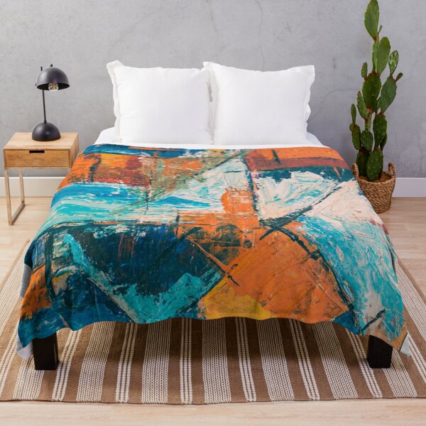 Item preview, The two opposite rivers collide Brush Hand Painted Artwork designed and sold by Saraartwork.