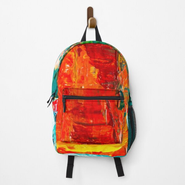 Item preview, The Volcano And The Sea Collide Colors Brush Hand Painted Artwork designed and sold by Saraartwork.