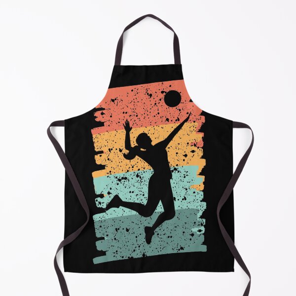Item preview, Volleyball Silhouette on a Distressed Sunset Color Background designed and sold by Rhu Creations.