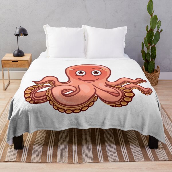 Item preview, orange octopus designed and sold by treasure-crafts.