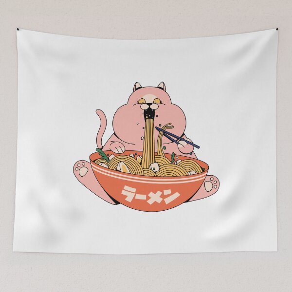 Item preview, Thick ramen cat designed and sold by DerSenat.