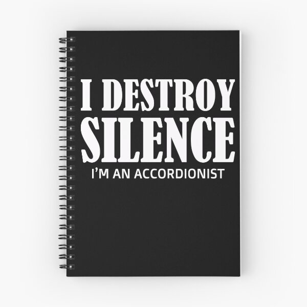 Item preview, i destroy silence -  i destroy silence accordion,funny accordion & Ant  lovers designed and sold by 0umStore.