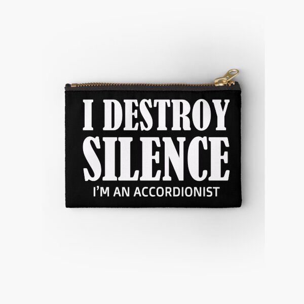 Item preview, i destroy silence -  i destroy silence accordion,funny accordion & Ant  lovers designed and sold by 0umStore.