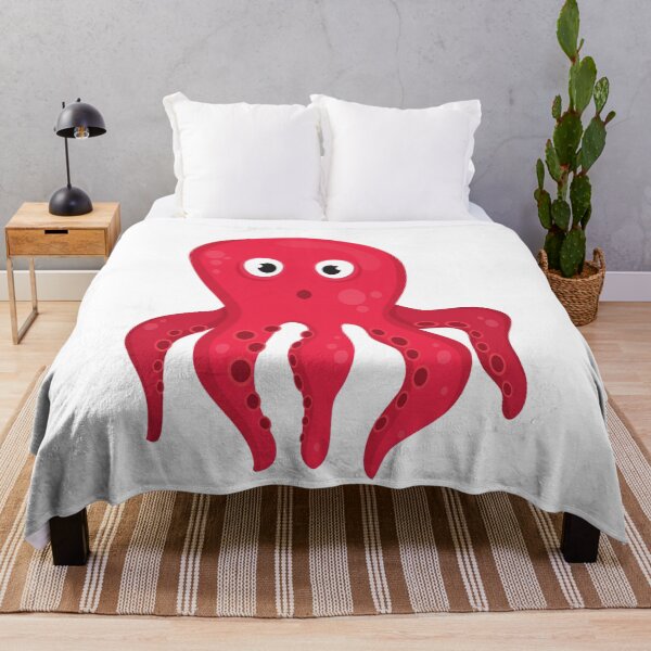 Item preview, red octopus designed and sold by treasure-crafts.