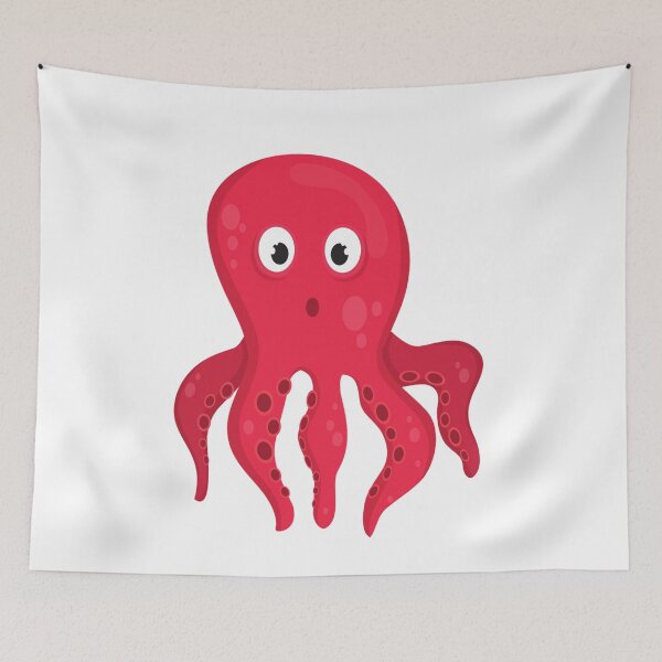 Item preview, red octopus designed and sold by treasure-crafts.