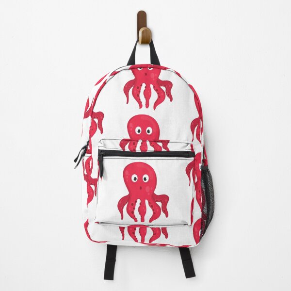 Item preview, red octopus designed and sold by treasure-crafts.
